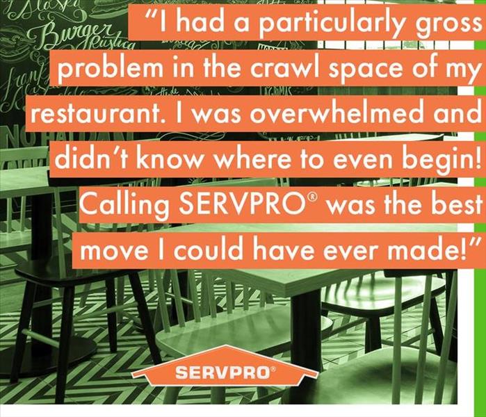SERVPRO Customer service graphic 